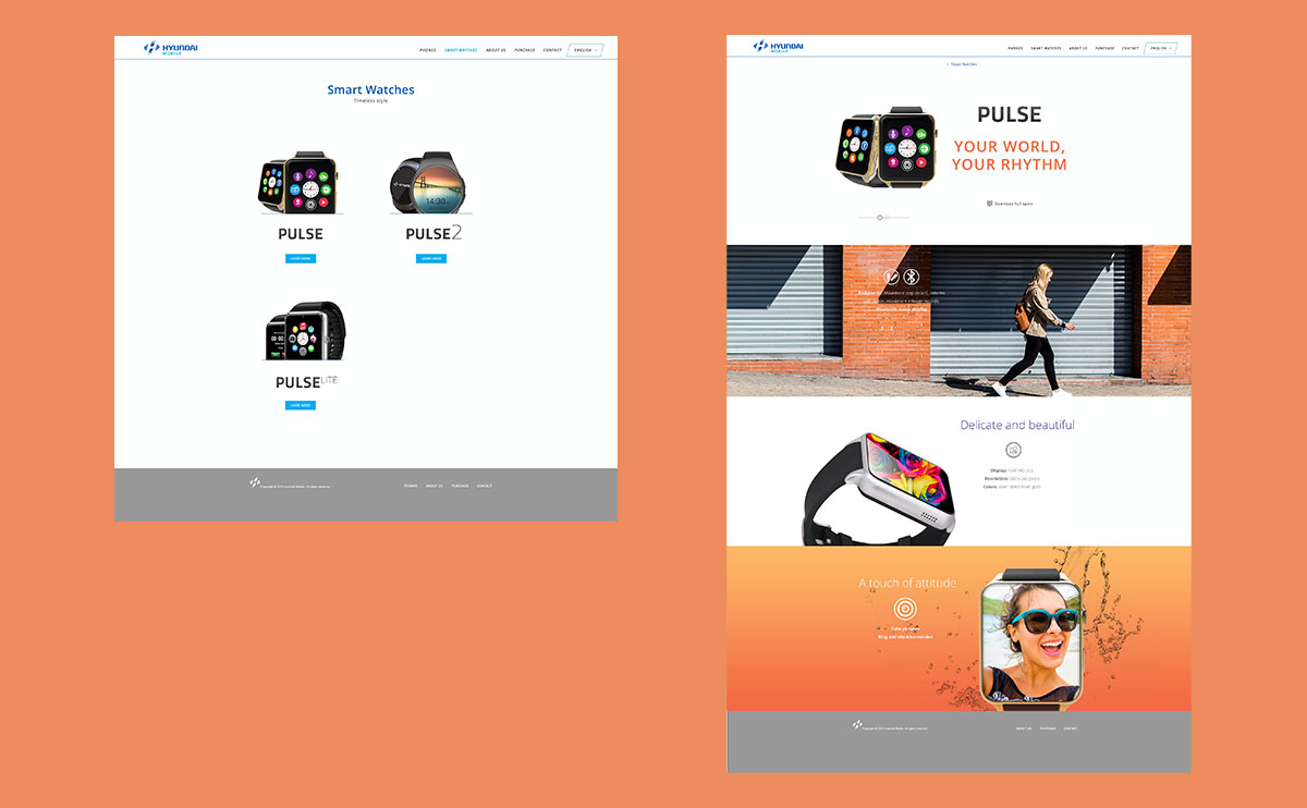 Interior product pages – Smart Watches